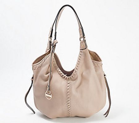 As Is Lodis Medium Whipstitch Leather Tote - Lacey