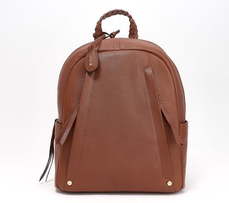 As Is LODIS Texas Leather Logan Backpack