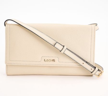 As Is LODIS Texas Leather Traveller Crossbody