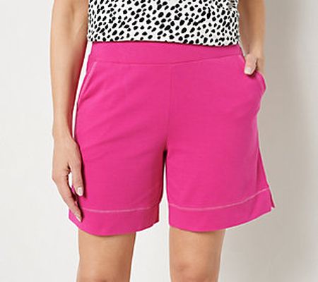 As Is LOGO Lounge by Lori Goldstein French Terry Shorts
