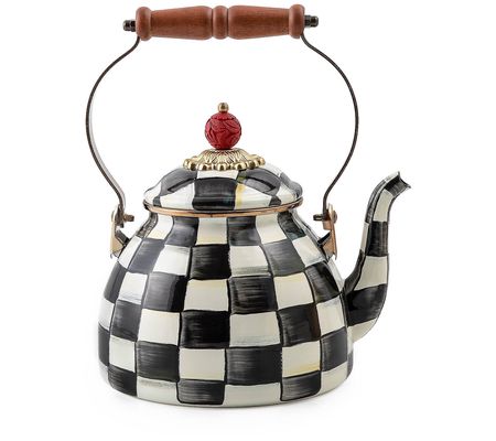 As Is Mackenzie-Childs 2-Quart Enamel Tea Kettle