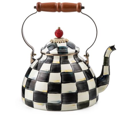 As Is Mackenzie-Childs 3-Quart Enamel Tea Kettle