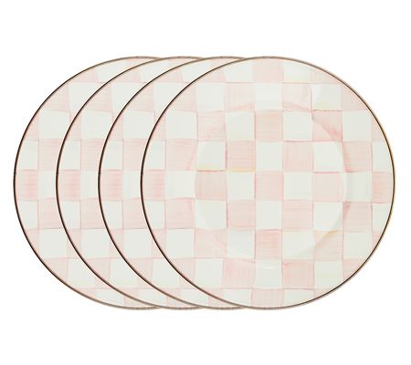 As Is Mackenzie-Childs Set of 4 Dinner Plates