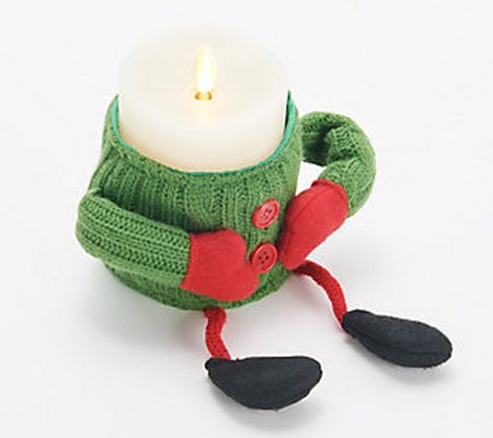 As Is Matchless by Luminara 4.5" Flameless Candle/sweater