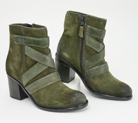 As Is Miz Mooz Leather Ankle Boots- Jalissa