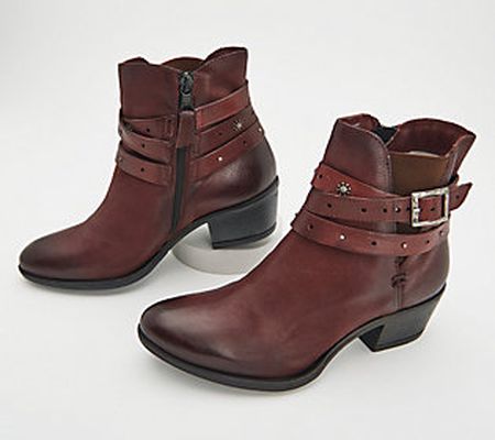 As Is Miz Mooz Leather Ankle Boots - Kerry