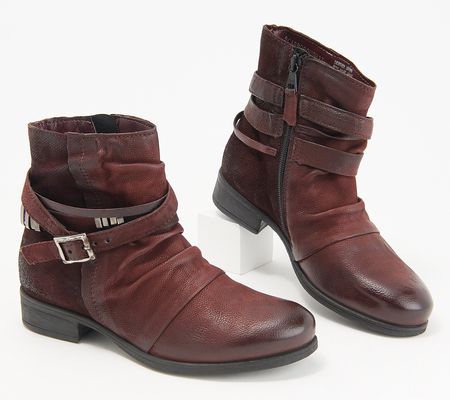 As Is Miz Mooz Leather Ankle Boots - Scarborough