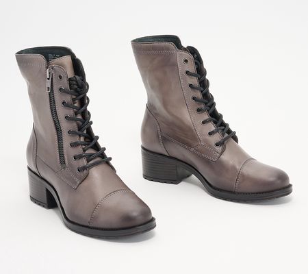 As Is Miz Mooz Leather Lace-Up Boots - Jayla