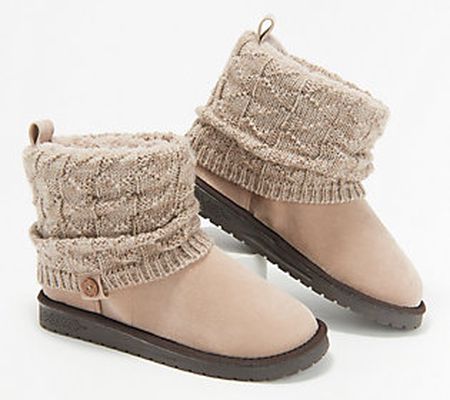 As Is Muk Luks Sweater Knit Winter Boots - Laurel