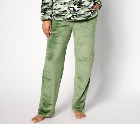 As Is MUK LUKS Textured Sherpa Straight Leg Lounge Pant