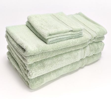 As Is Northern Night 6-pc Organic Towel Set