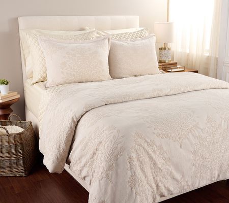 As Is Northern Nights Matelasse Comforter & Sham Set- Queen