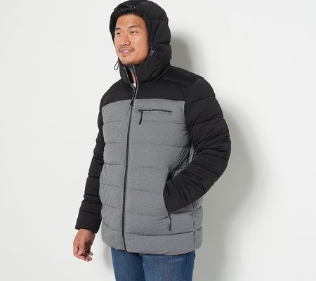As Is Nuage Men's Quilted Stretch Puffer Coat