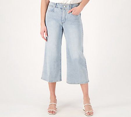 As Is NYDJ Cool Embrace Wide Leg Denim Crop Jeans-Daybreak