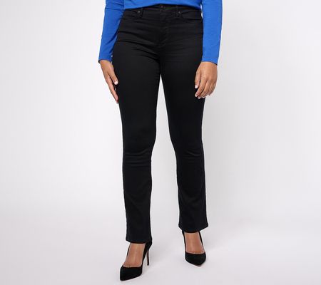 As Is NYDJ High Rise Billie Mini Bootcut Jean - Black