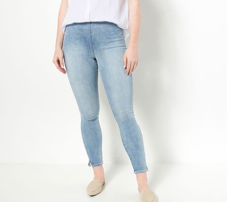 As Is NYDJ Sculpt Her Super Skinny Ankle Jeanw/ Slits- Orion