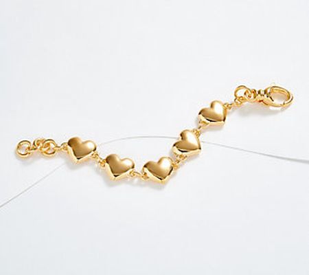 As Is Oro Nuovo Bold Bracelet, 14K Gold Over Resin