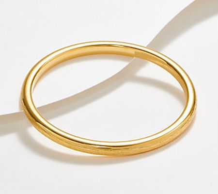 As Is Oro Nuovo Slip-On Bangle, 14K Gold Over Resin
