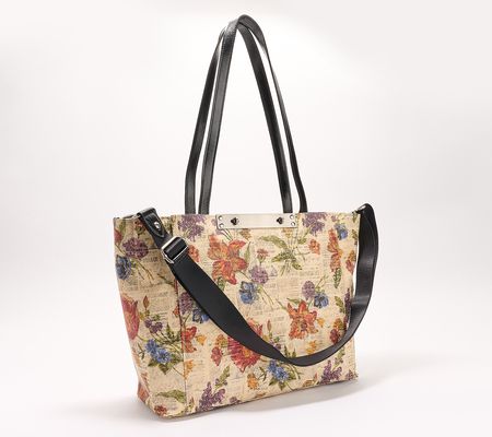 As Is Patricia Nash Coated Canvas Silvi Travel Tote
