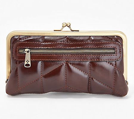 As Is Patricia Nash Everly Nappa Leather Framed Wallet