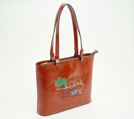 As Is Patricia Nash Leather Braden Tote