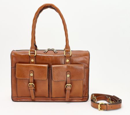 As Is Patricia Nash Morina Leather Satchel