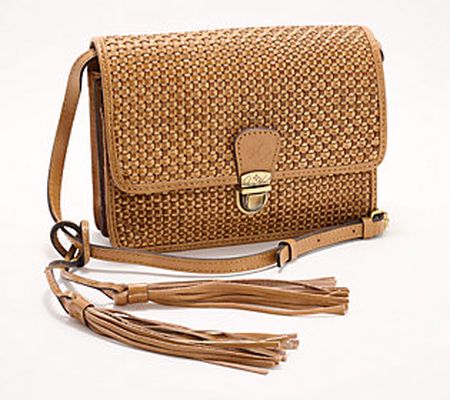 As Is Patricia Nash Small Woven Laurentina Crossbody
