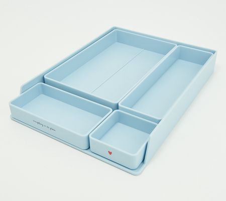 As Is Peace Love World 5-Piece Desk OrganizerSet