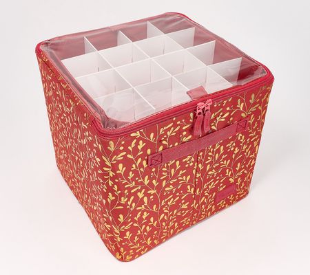 As Is Periea 64-Piece Collapsible Ornament Storage Box