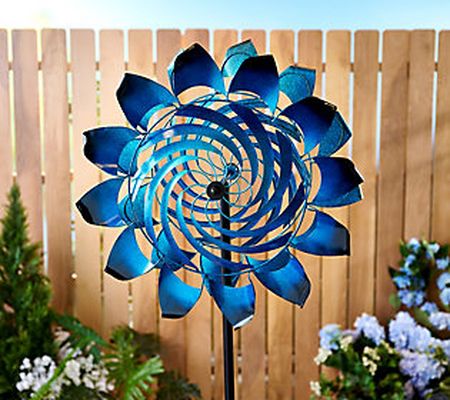 As Is Plow & Hearth Dual Sided Center Swirl Wind Spinner