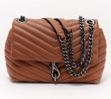 As Is Rebecca Minkoff Small Edie Leather Crossbody