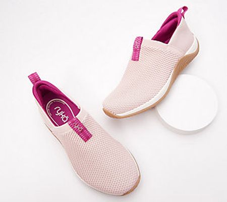 As Is Ryka Trail Knit Slip-Ons - Echo EaseCool Tones