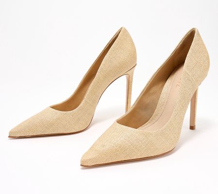 As Is Schutz Suede Pointed Toe Pumps- Lou