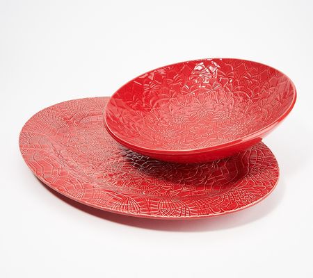 As Is Set/2 Platter & Bowl Inspired by Camphill School