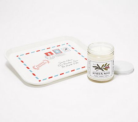 As Is Shwk9/19 Finding Home Farms Candle W/ 8"x10" Tray