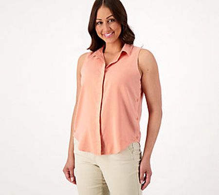 As Is Side Stitch Side Button Tank
