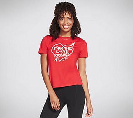 As Is Skechers BOBS Graphic Crew T-Shirt