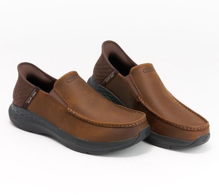 As Is Skechers Men's Slip-ins Parson LeatherShoes- Oswin
