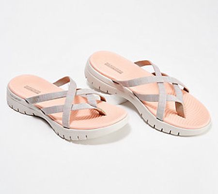 As Is Skechers On-the-GO FlexWashable StrappyThong Sandals