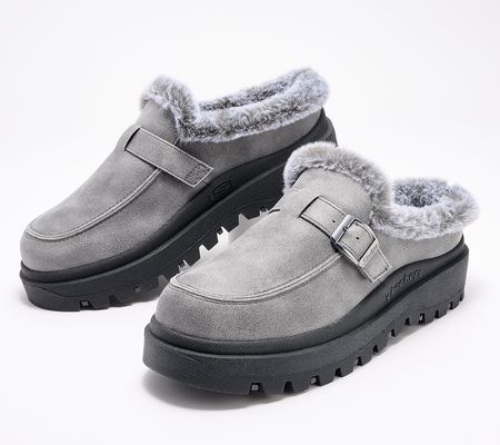 As Is Skechers Shindigs Faux Fur Clogs-Forever Retro