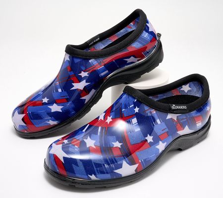 As Is Sloggers Waterproof Patriotic Garden Shoes