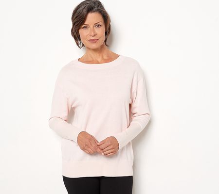 As Is Soft by NAADAM Cotton Cashmere Boat Neck Sweater