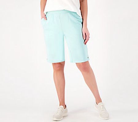 As Is Sport Savvy Petite French Terry Bermuda Short w/Grommet