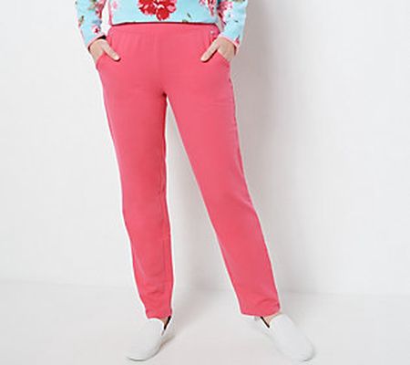 As Is Sport Savvy Petite French Terry Lightly Bootcut Pant