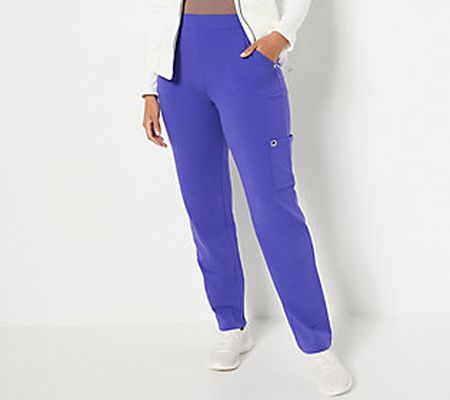 As Is Sport Savvy Petite French Terry Straight Pant
