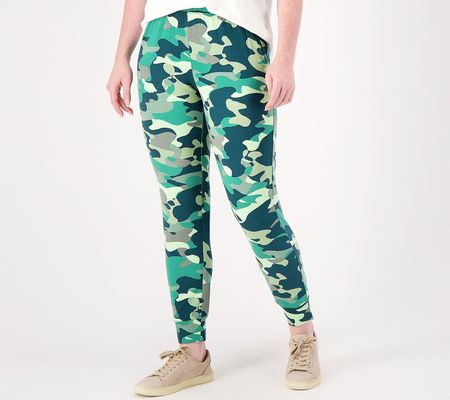 As Is Sport Savvy Regular Brushed Soft JerseyPrinted Jogger