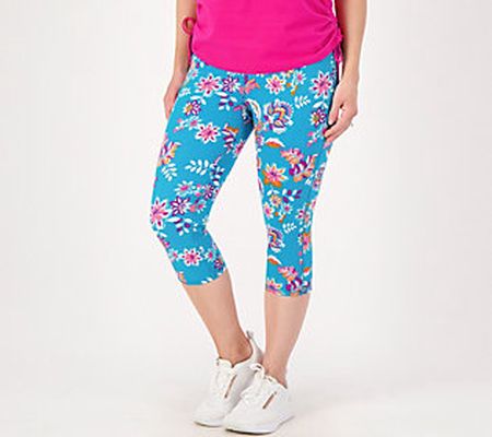 As Is Sport Savvy Regular Printed Jersey Capri