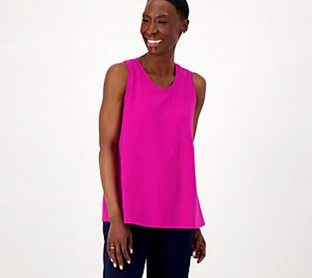 As Is Sport Savvy Scoop Neck Jersey Swing Tank