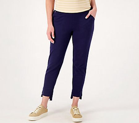 As Is Sport Savvy Tall French Terry Ankle Pant w/StepHem