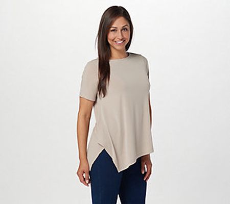 As Is Susan Graver Every Day Liquid Knit AsymmetricTunic